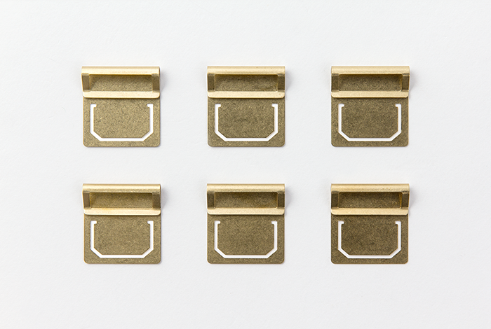 TRAVELER'S Brass Index Clips