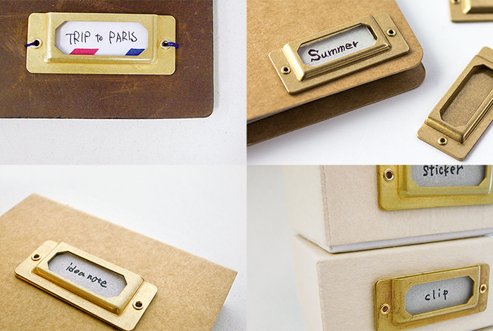 TRAVELER'S Brass Label Plate