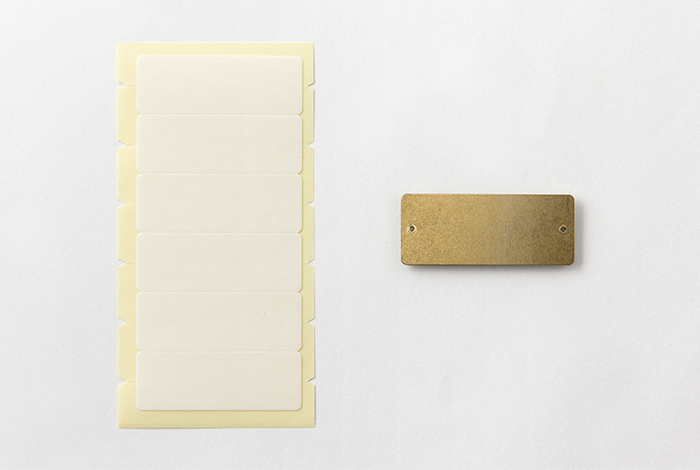 TRAVELER'S Brass Label Plate