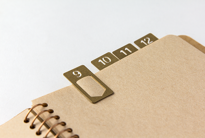 TRAVELER'S Brass Number Clips