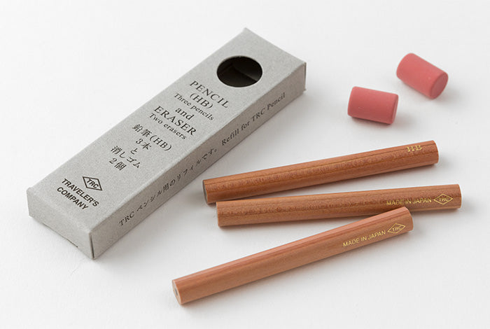 TRAVELER'S Brass Pencil and Eraser Refills