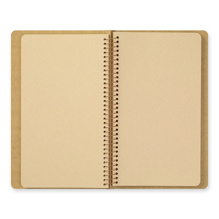 TRAVELER'S Company - Spiral Ring Notebook - Blank DW Kraft Paper - A5 Slim