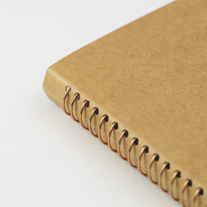 TRAVELER'S Company - Spiral Ring Notebook - Blank DW Kraft Paper - A5 Slim