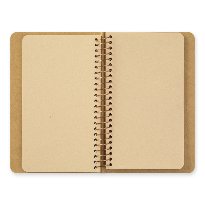 TRAVELER'S Company - Spiral Ring Notebook - Blank DW Kraft Paper - A6 Slim