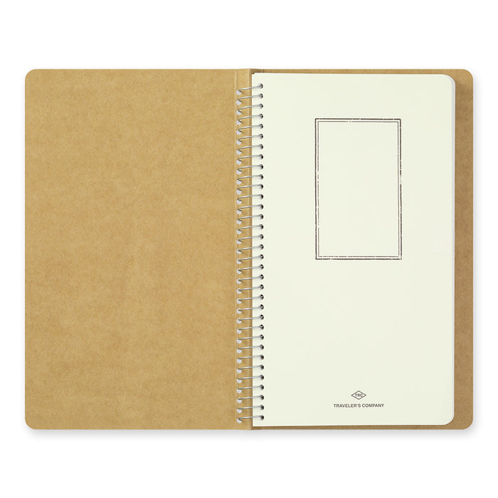 TRAVELER'S Company - Spiral Ring Notebook - Blank MD Paper White - A5 Slim