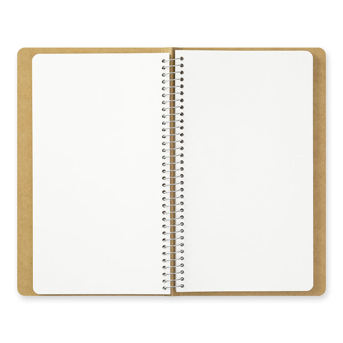 TRAVELER'S Company - Spiral Ring Notebook - Blank MD Paper White - A5 Slim