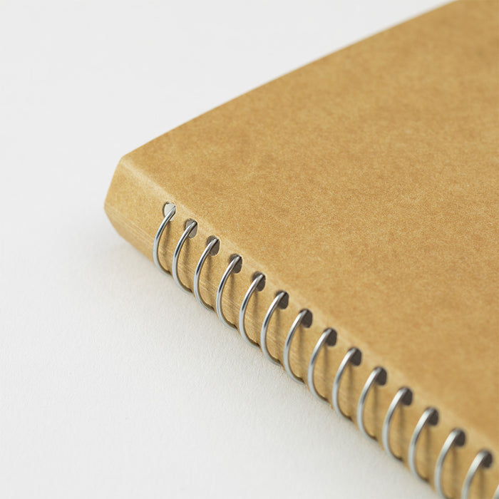 TRAVELER'S Company - Spiral Ring Notebook - Blank MD Paper White - A6 Slim