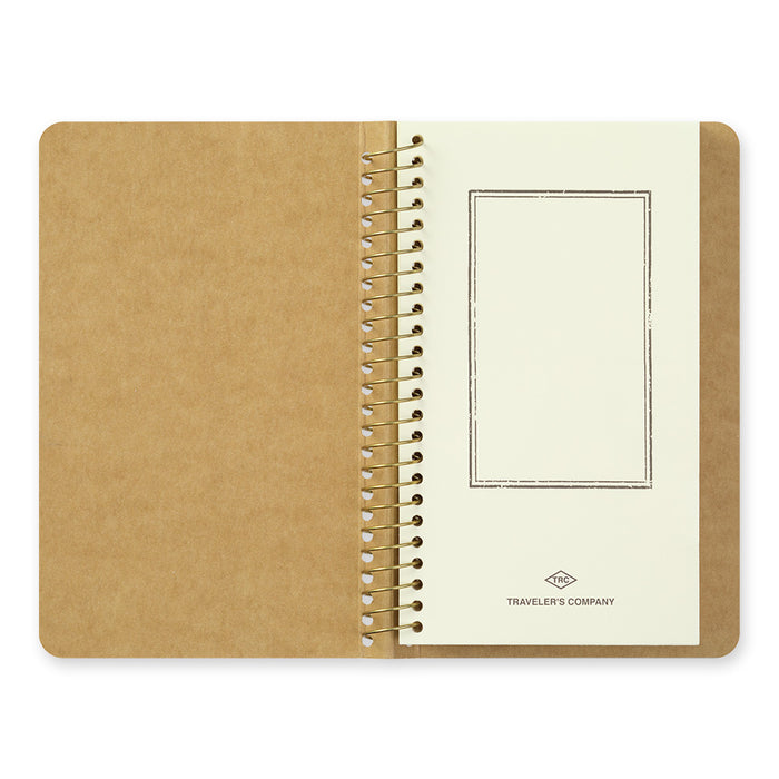 TRAVELER'S Company - Spiral Ring Notebook - Paper Pocket - A6 Slim
