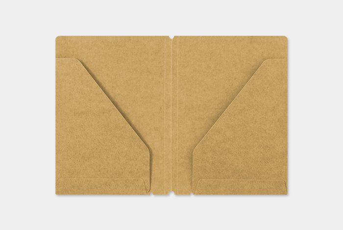 TRAVELER'S Passport Size Refill - Kraft Paper Folder - 010