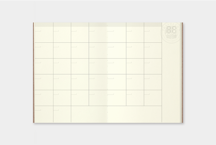 TRAVELER'S Passport Size Refill - Monthly - 006