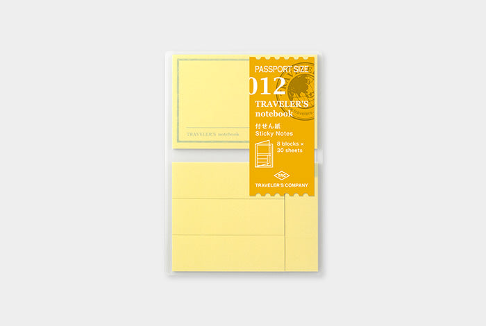 TRAVELER'S Passport Size Refill - Sticky Notes - 012