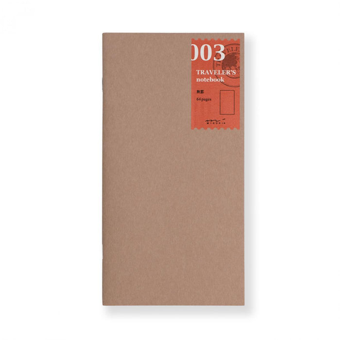 TRAVELER'S Regular Size Refill - Blank - 003