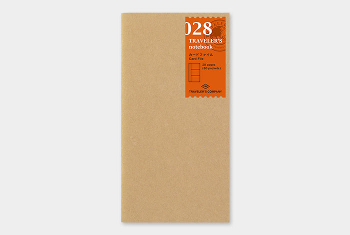 TRAVELER'S Regular Size Refill - Card File - 028