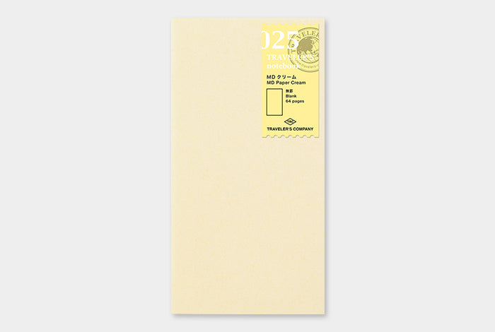 TRAVELER'S Regular Size Refill - Cream Blank - 025