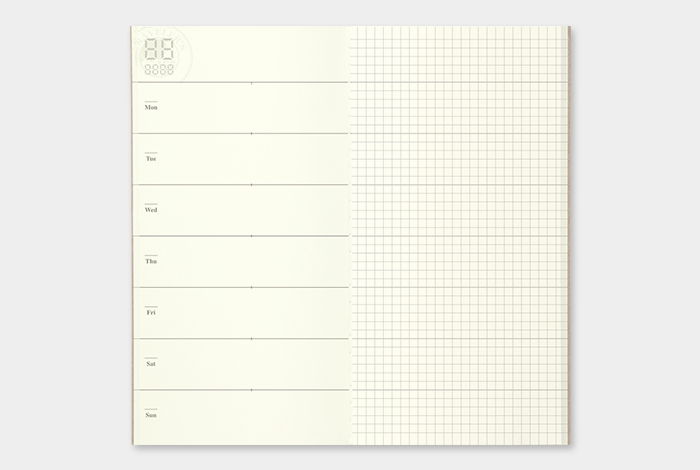 TRAVELER'S Regular Size Refill - Free Diary Weekly/Memo - 019