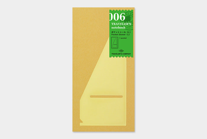 TRAVELER'S Regular Size Refill - Pocket Sticker Large - 006