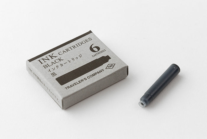 TRAVELER'S TRC Brass Fountain Pen Cartridge - Black
