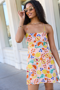 Undeniable Growth Multi Icon Print Mini Dress FINAL SALE