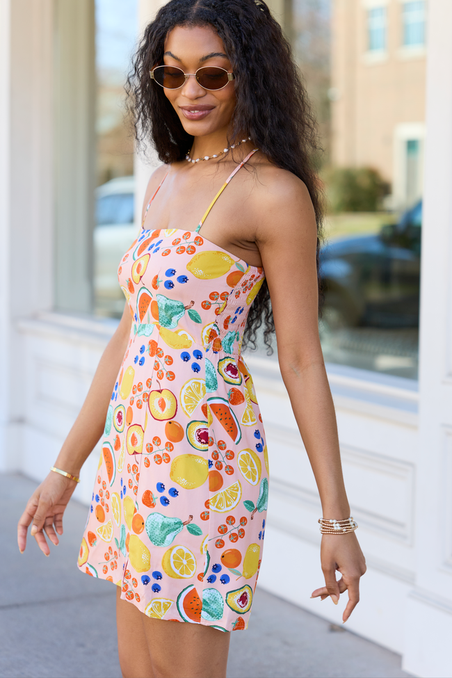 Undeniable Growth Multi Icon Print Mini Dress FINAL SALE