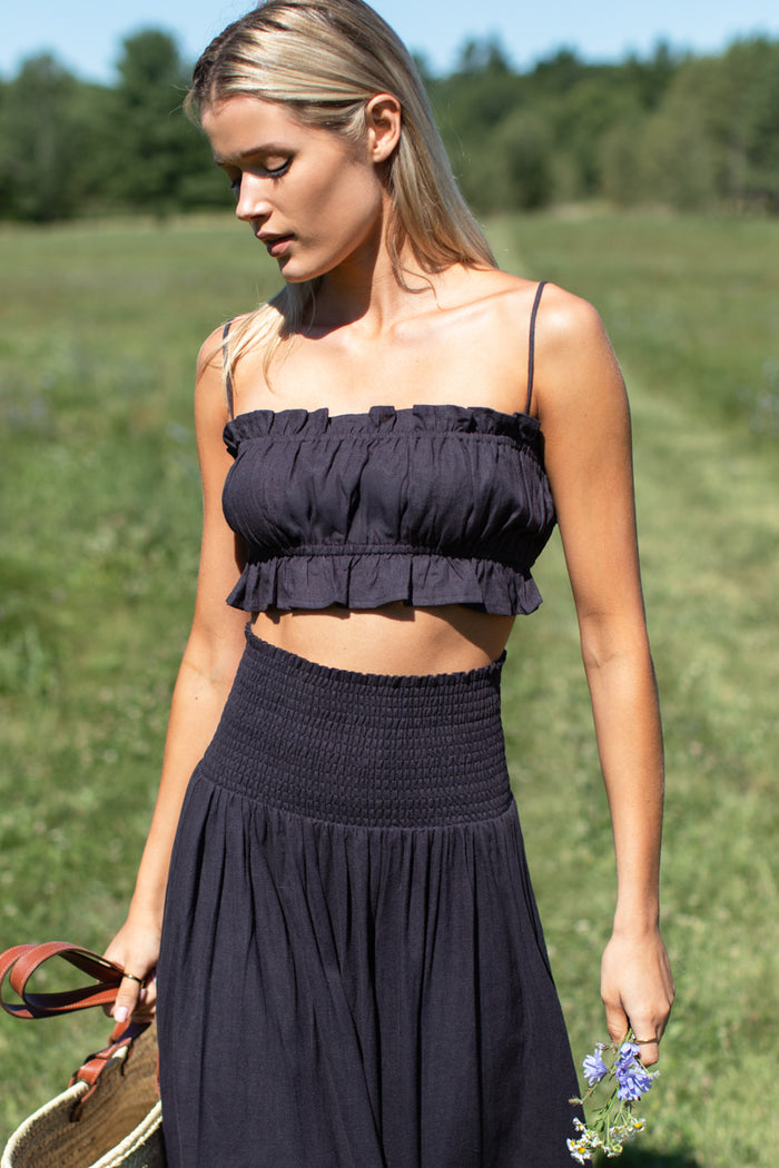 Vacation Top - Midnight Linen