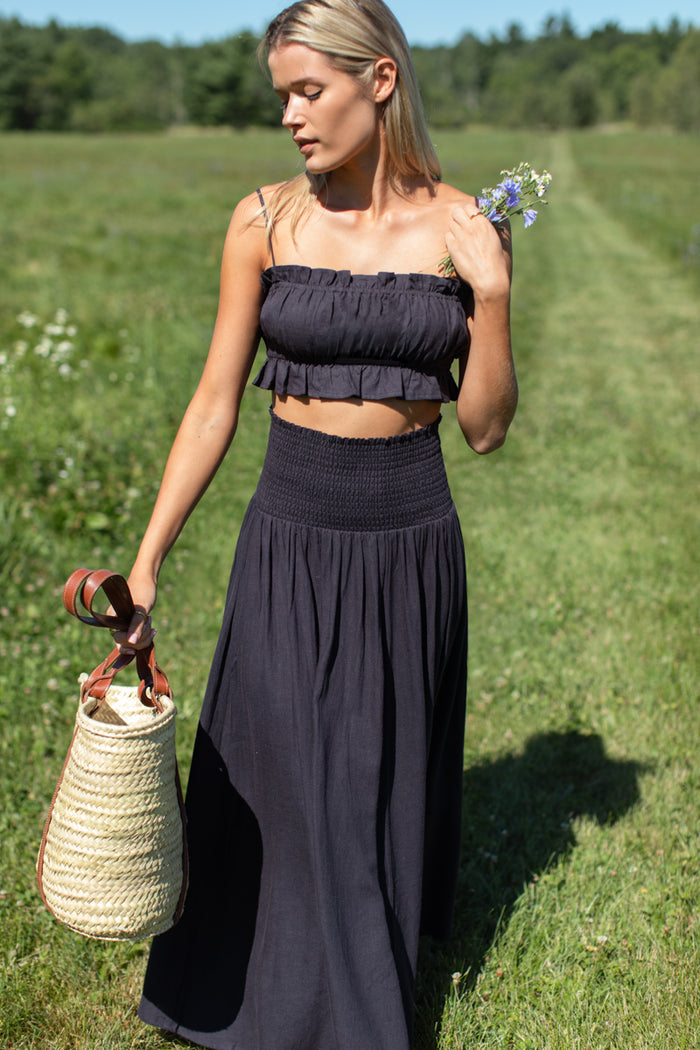Vacation Top - Midnight Linen