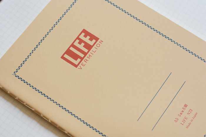 Vermilion Notebook - A5 - Grid