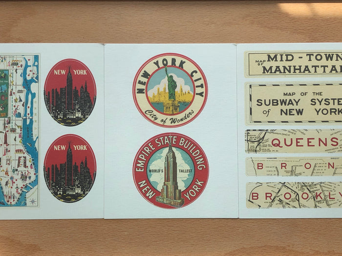 Vintage Stickers - New York