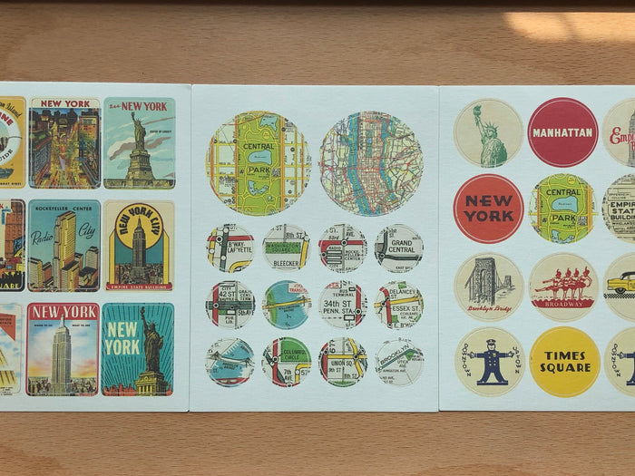Vintage Stickers - New York