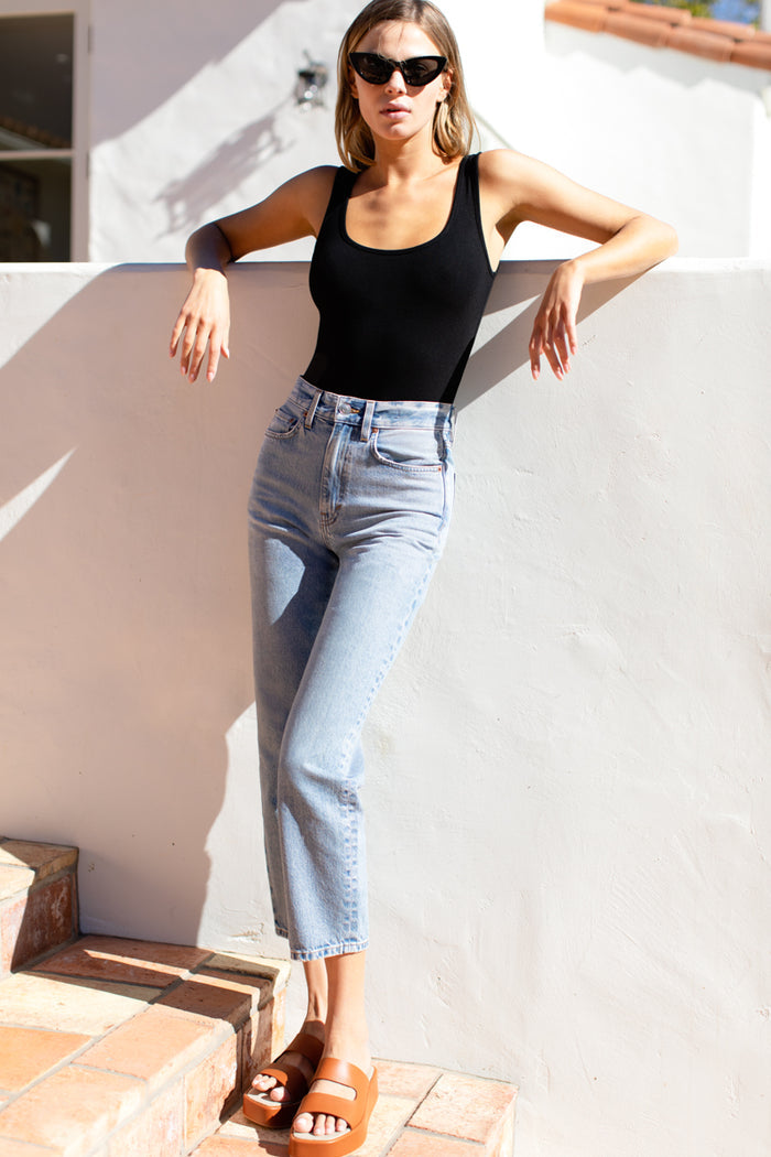 Vintage Stovepipe Ankle - Washed Indigo