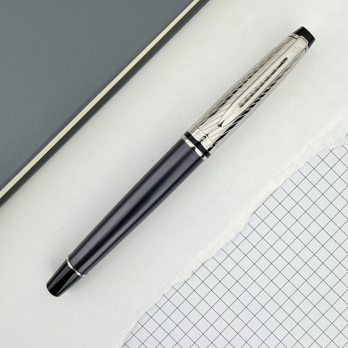 Waterman Expert Deluxe Rollerball Pen - Metallic Stone Grey Lacquer