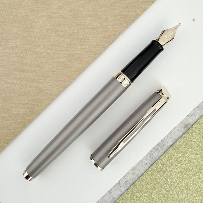 Waterman Hémisphère Understated Edit Fountain Pen - Metallic Grey