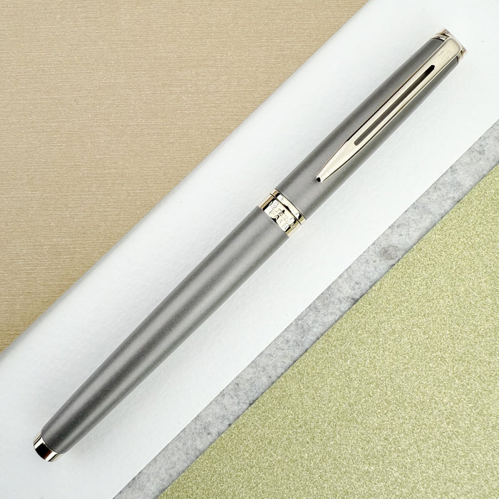Waterman Hémisphère Understated Edit Fountain Pen - Metallic Grey