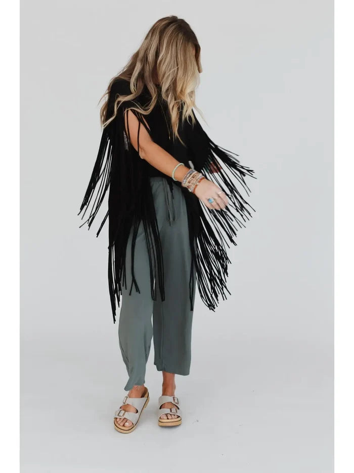 Western Showstopper Fringe Top