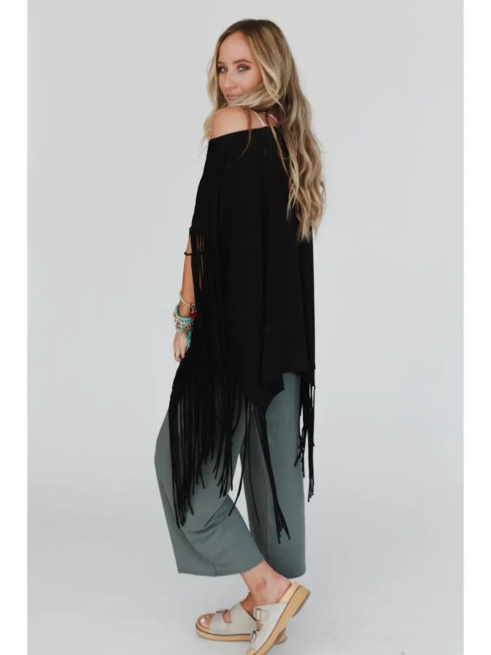 Western Showstopper Fringe Top