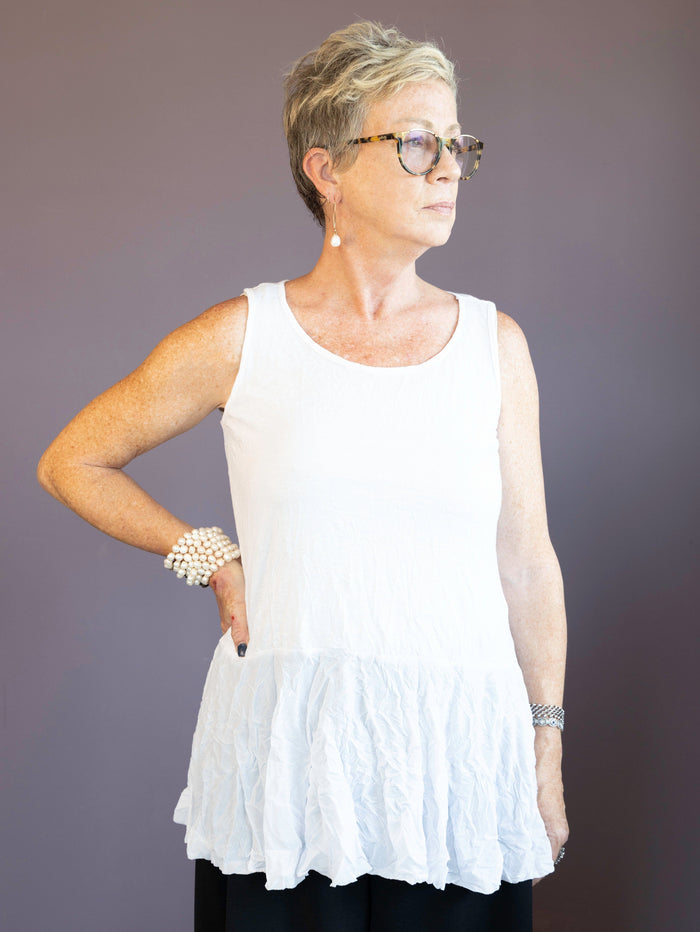 White Layering Tank