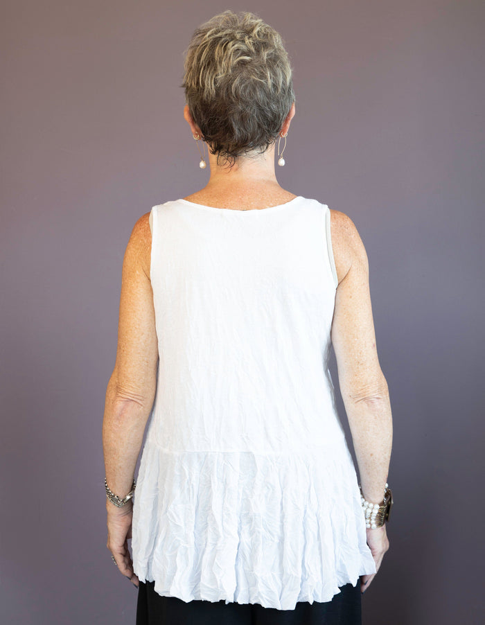 White Layering Tank