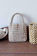 Wood Bead Bag - Cloud