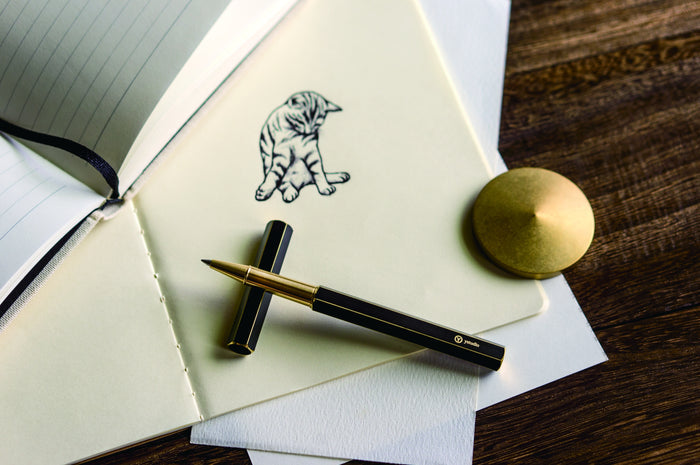 ystudio Brassing rollerball pen